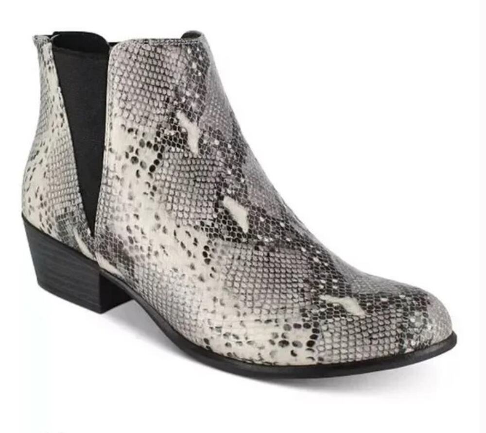 Esprit Tiffany Faux Snakeskin Ankle Boots Booties 10